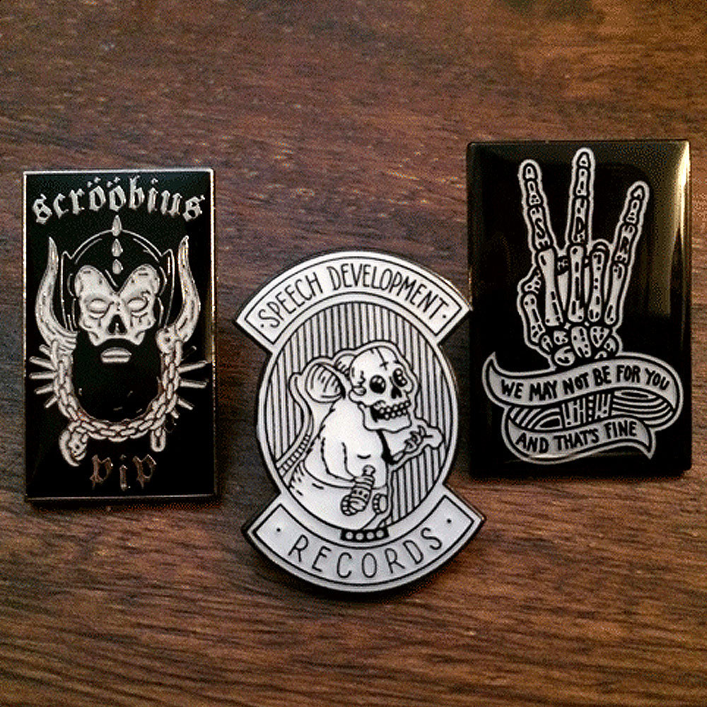 Set of 3 Pin Badges